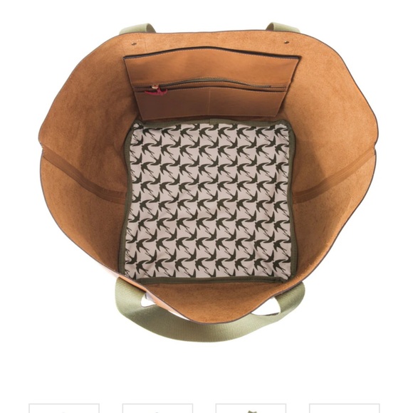 Veronica Beard Corroon Big Daddy Tan Leather Large Tote Bag - Picture 13 of 13